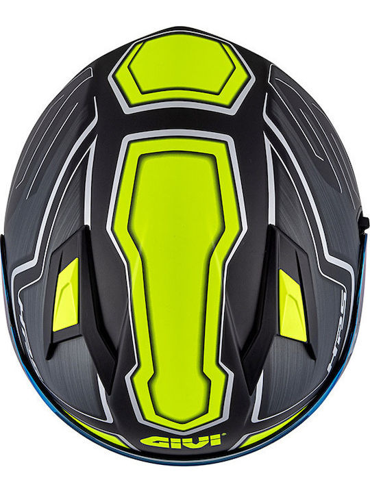 Givi H50.6 Sport Deep Titan/Yellow Motorcycle Helmet Full Face ECE 22.05 1490gr GIV000KRA174
