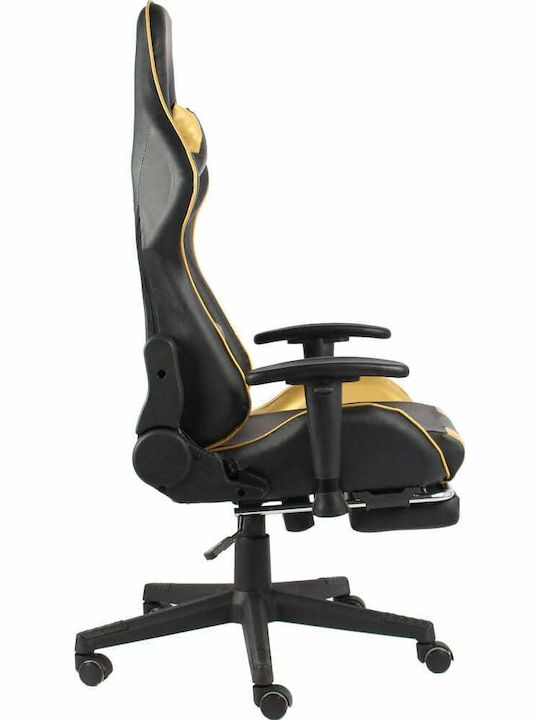 vidaXL 20498 Gaming Chair with Adjustable Arms and Footrest Gold