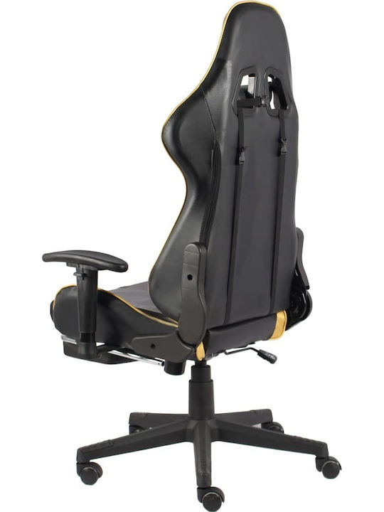 vidaXL 20498 Gaming Chair with Adjustable Arms and Footrest Gold