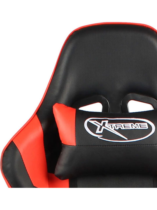 vidaXL 20497 Gaming Chair with Adjustable Arms and Footrest Red