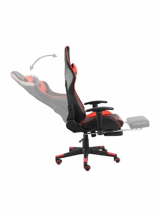 vidaXL 20497 Gaming Chair with Adjustable Arms and Footrest Red
