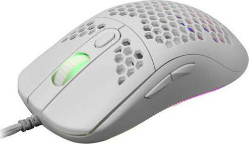 White Shark Galahad RGB Gaming Ποντίκι 6400 DPI Λευκό
