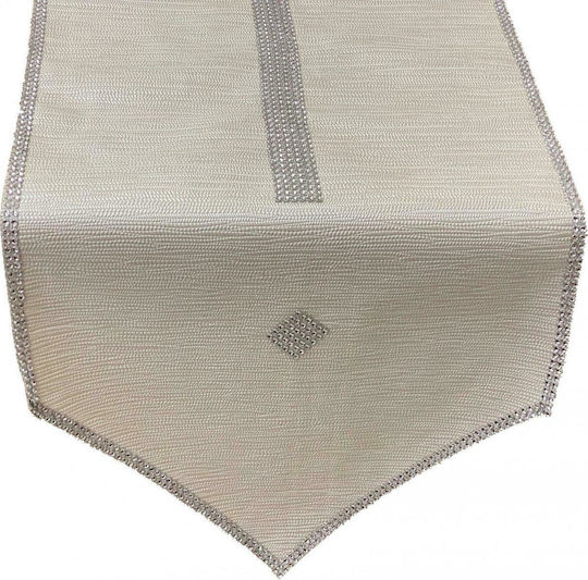 Set 5 Bucăți Linia Home Chain cu Broderie Bej 120x120cm