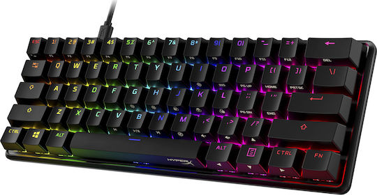 HyperX Alloy Origins 60 Gaming Mechanical Keyboard 60% with HyperX Red switches and RGB lighting (English US)