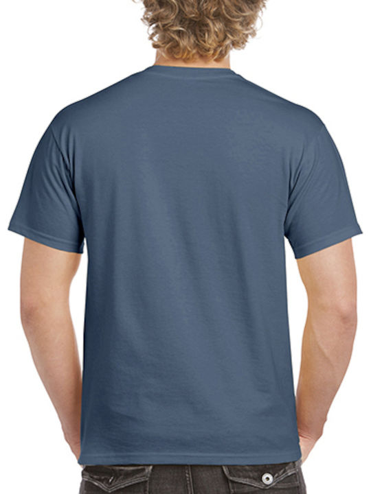 Gildan Werbe-T-Shirt in Blau Farbe