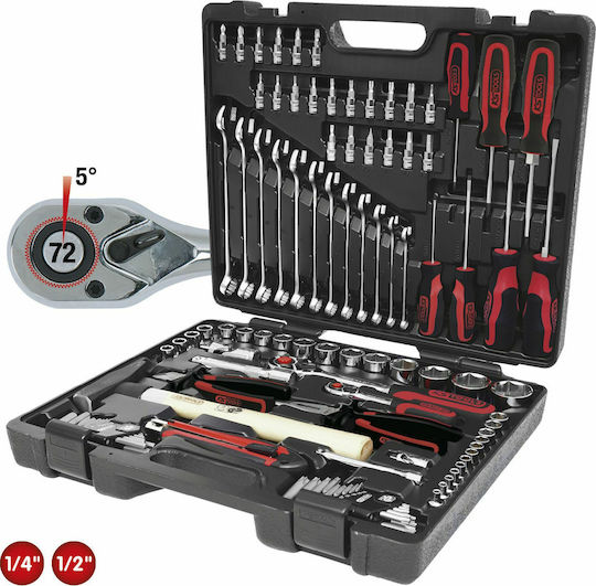 Ks Tools ChromePlus Universal Куфарче с 97 инструменти