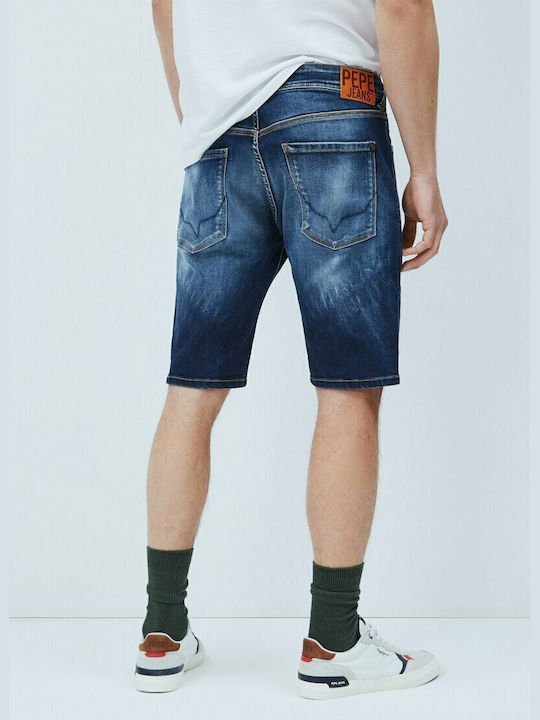 Pepe Jeans Stanley Herrenshorts Jeans Blau