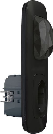 Legrand Valena Allure Connected Starter Pack Единичен Мортис Πρίζα Ρεύματος Автоматични терминали с Прекъсвач Черен 1бр