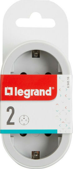 Legrand Разклонител Ταф 2 Гнезда