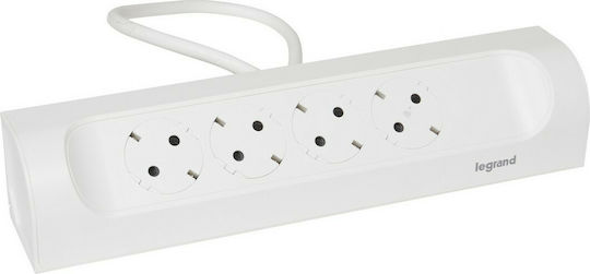 Legrand Corner Power Strip 4 Sockets with 1m Cable