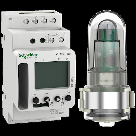 Schneider Electric Acti 9 iC Digital Daily Time Delay Relay with Standby