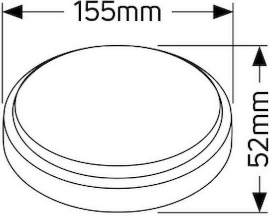 Geyer Deckenleuchte Integrierte LED 12W 4000K 15,5x5,2cm Geyer Deckenleuchte Integrierte LED 12W 4000K 15,5x5,2cm