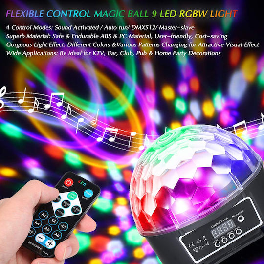 GloboStar Διακοσμητικό Φωτιστικό LED RGB Party Light 17x15x15εκ.