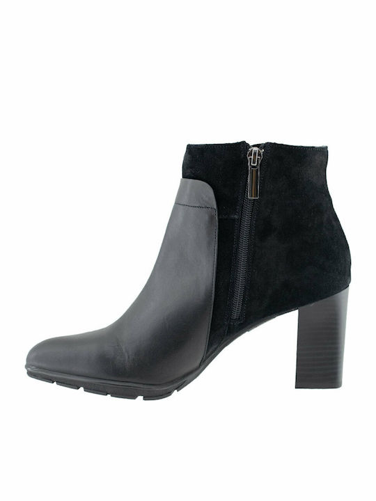 Leather Women's Ankle Boots Black