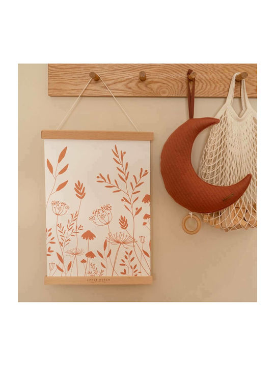 Little Dutch Παιδική Αφίσα Wild Flowers Rust Διπλής Όψης 42x30εκ.