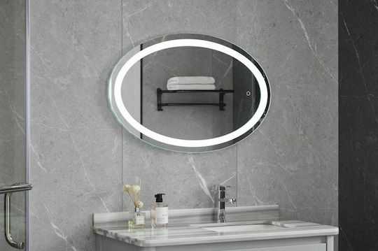 Gloria Ovale 77-0120 Καθρέπτης Led Αφής 60x80cm