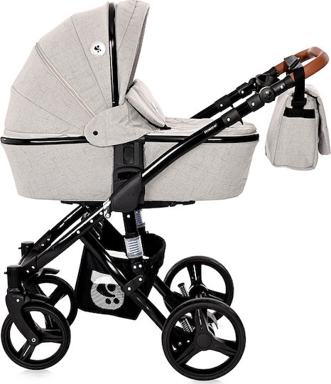 Lorelli Rimini 3 in 1 Reversible 3 in 1 Baby Stroller Suitable for Newborn Forest Steel Gray