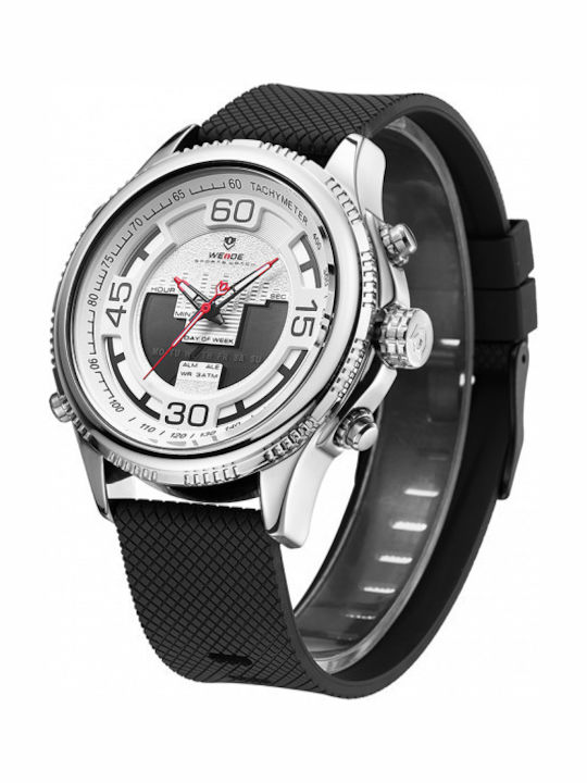 Weide Watch Battery with Rubber Strap