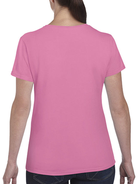 Gildan Werbe-T-Shirt in Rosa Farbe