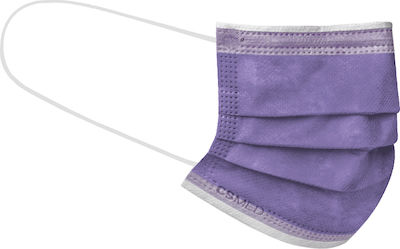 Siamidis Disposable Surgical Mask Type IIR Kids Purple 40pcs