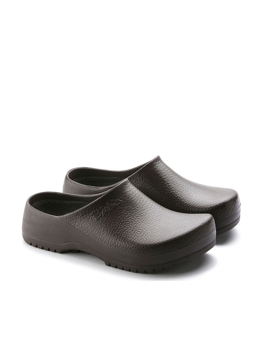Birkenstock Super Birki Ανατομικά Σαμπό Καφέ