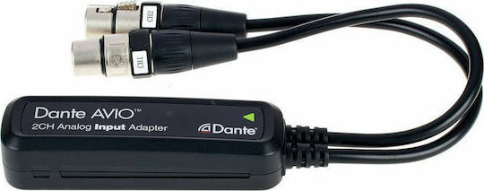 Dante RJ-45 female - 2x XLR female (Analog Inputs)