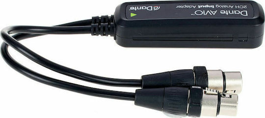 Dante RJ-45 female - 2x XLR female (Analog Inputs)