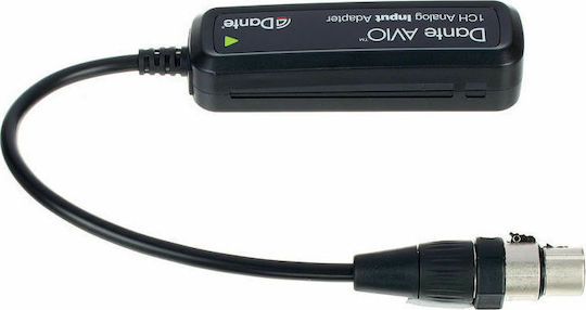 Dante AVIO Analog Input Конвертор XLR женски към RJ-45 женски Черен 1бр