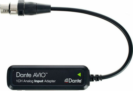 Dante AVIO Analog Input Конвертор XLR женски към RJ-45 женски Черен 1бр
