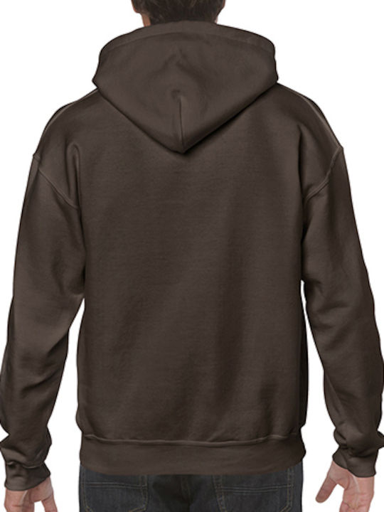 Gildan Werbe-Hoodie in Braun Farbe