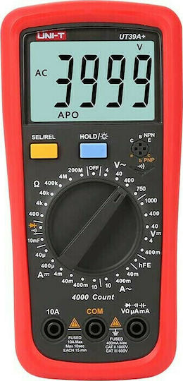 Uni-T Digital Multimeter with AC DC Resistance Capacity and Temperature Measurement UT39A