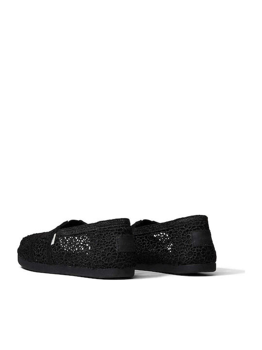 Moroccan Women's Knitted Espadrilles Black