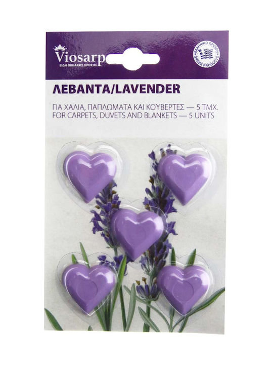 Viosarp Fragrance Wardrobe Heart with Fragrance Lavender VC099 5pcs