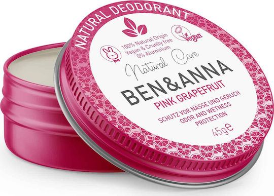 Ben & Anna Deocreme Rosa Grapefruit Natürliches Deodorant in Creme 45gr