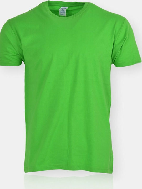 JHK TSRA-150 Ανδρικό Διαφημιστικό T-shirt Κοντομάνικο Λαχανί