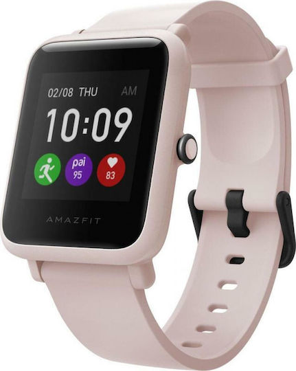 Amazfit Bip S Lite 42mm Αδιάβροχο Smartwatch με Παλμογράφο (Sakura Pink)