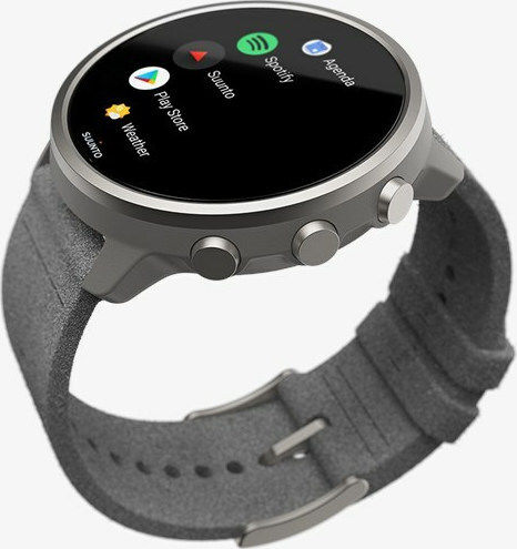 Suunto 7 Titanium 50mm Waterproof Smartwatch with Heart Rate Monitor (Stone Gray Titanium)