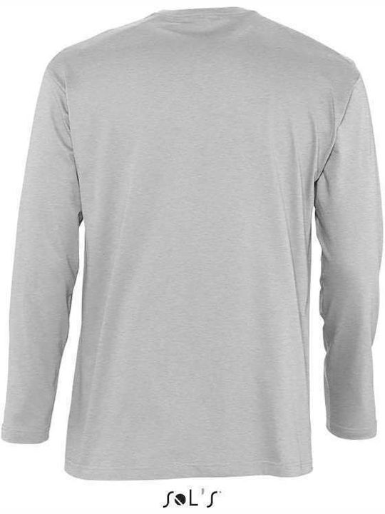 Sol's Monarch Men's Long Sleeve Promotional Blouse Gray