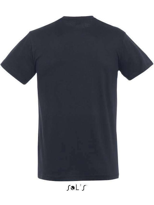 Sol's Regent Ανδρικό Διαφημιστικό T-shirt Κοντομάνικο Navy Blue