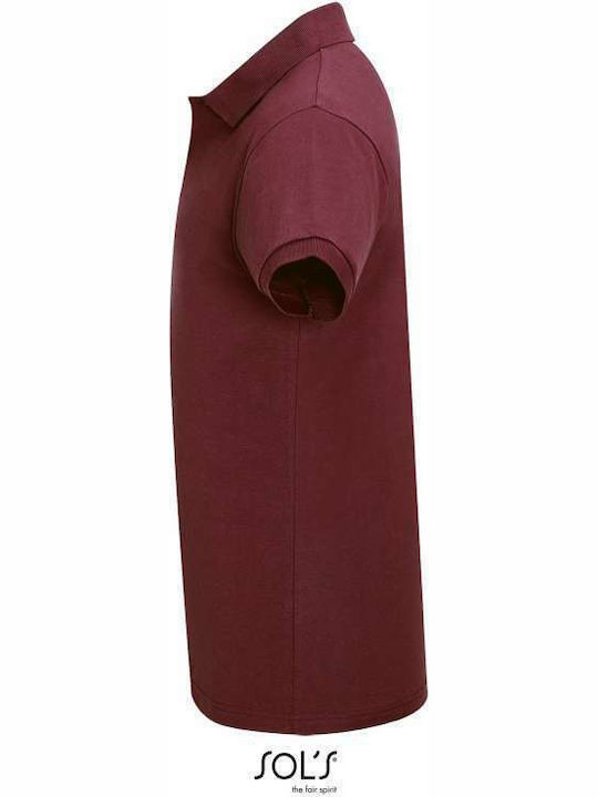 Sol's Ανδρικό Διαφημιστικό T-shirt Κοντομάνικο Burgundy