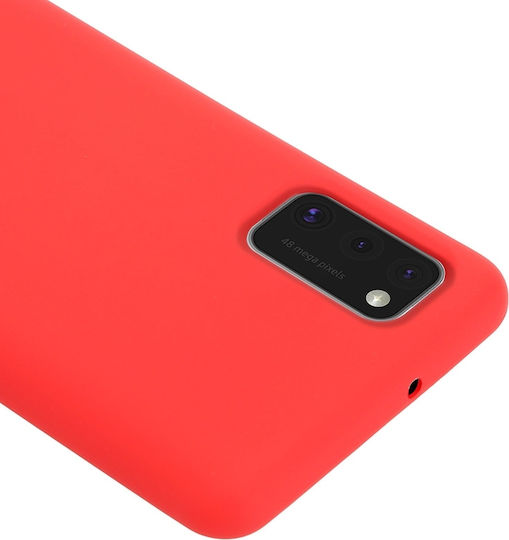 Crong Color Flexible Premium Back Cover Σιλικόνης Κόκκινο (Galaxy A41)