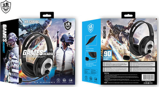 KR Audio KR-GM706 Over Ear Gaming Headset with Connection 3.5mm