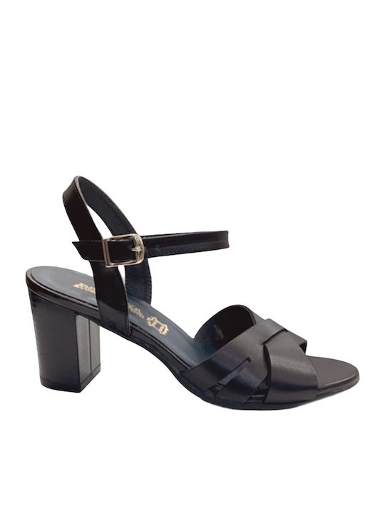 Din piele Sandale Negre