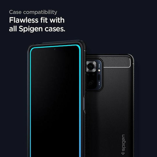 Spigen Full Face Tempered Glass (Redmi Note 10 Pro)