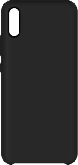 Liquid Umschlag Rückseite Silikon Schwarz (Redmi 9A / 9AT)