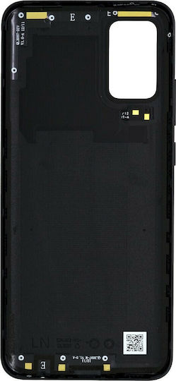 Samsung Κапак за замяна на батерията Черен за Galaxy A02s