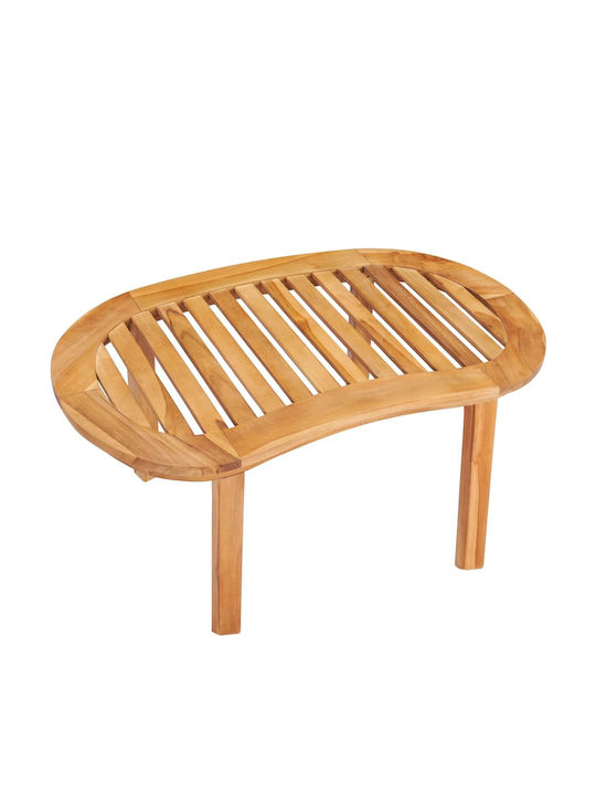 Sitting Room Table for Small Outdoor Spaces from Teak 90x50x45cm