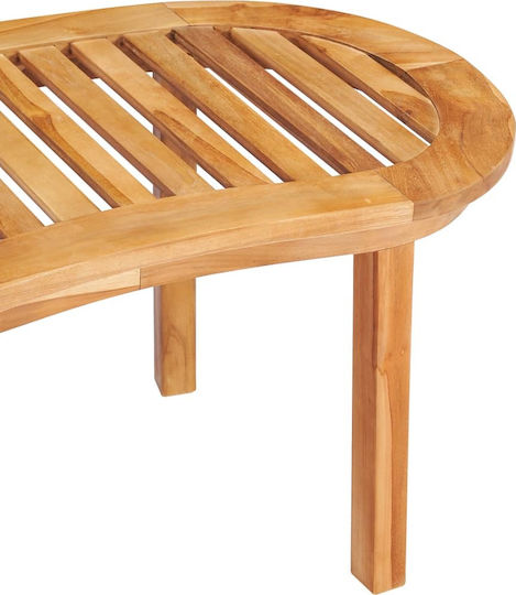 Sitting Room Table for Small Outdoor Spaces from Teak 90x50x45cm