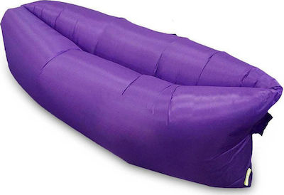 Inflatable Air Sofa Φουσκωτό Lazy Bag Μωβ 196εκ.