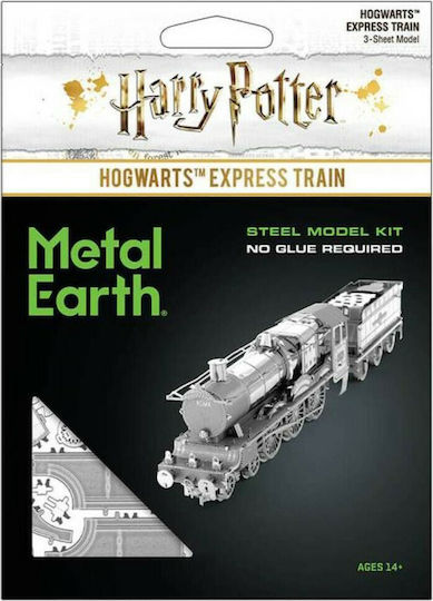 Fascinations Pazzle Hogwarts Express Train Metal Modeling Figure 1.7x3.4x2cm.